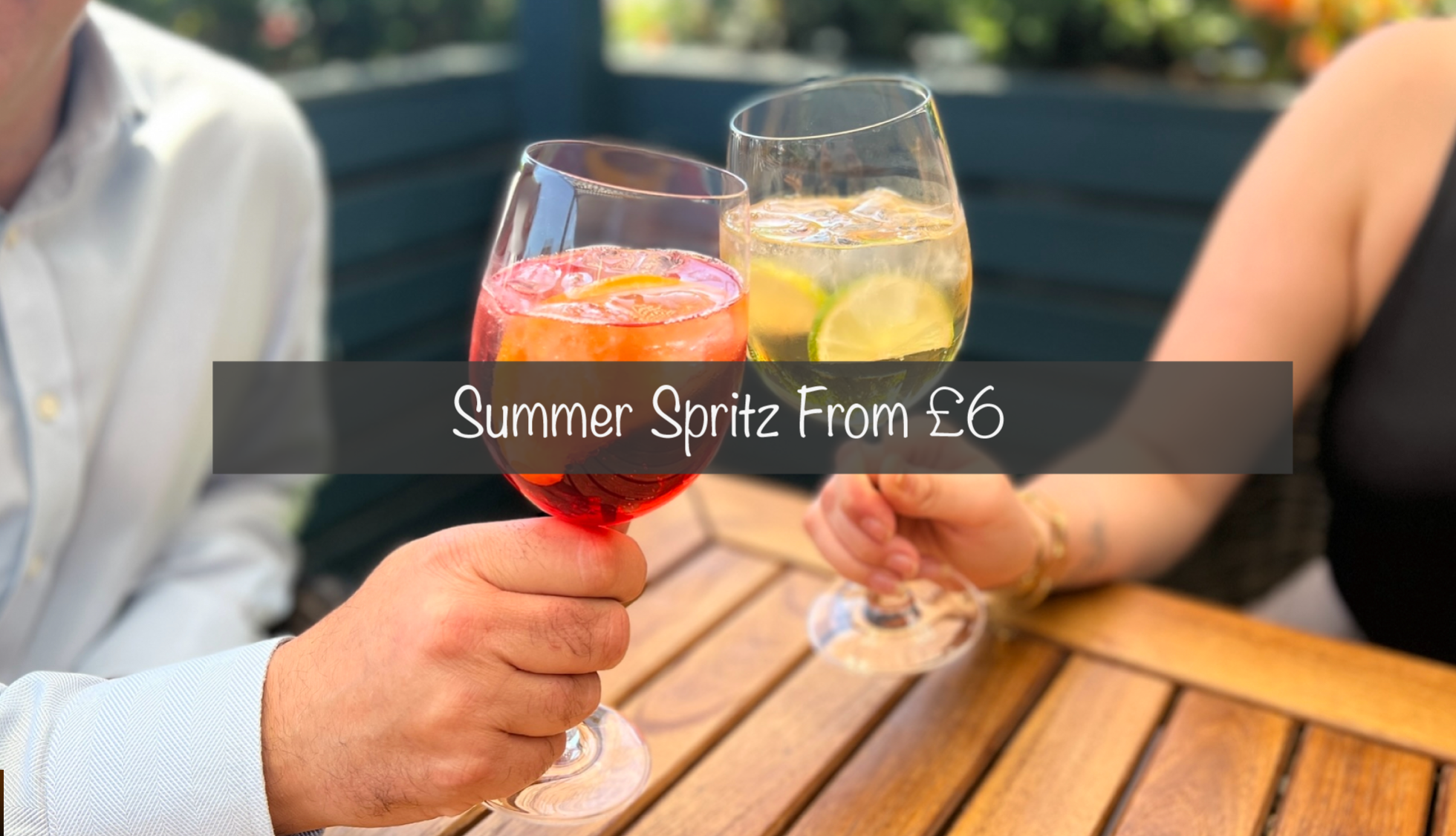 Spritz from £6 cocktail offer at the Wheelwrights Arms